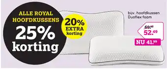 Leen Bakker Hoofdkussen Duoflex foam aanbieding