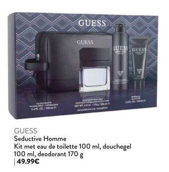 Di GUESS Seductive Homme Kit met eau de toilette 100 ml, douchegel 100 ml, deodorant 170 g aanbieding