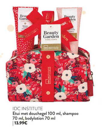 Di IDC INSTITUTE Etui met douchegel 100 ml, shampoo 70 ml, bodylotion 70 ml aanbieding
