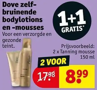 Kruidvat Tanning mousse 150ml aanbieding