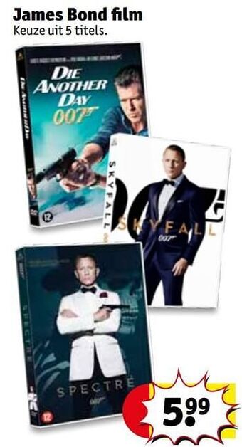 Kruidvat James bond film aanbieding