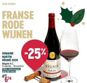 Delhaize Domaine martin régnié 2020 aanbieding