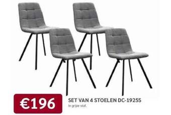 Crack Set van 4 stoelen dc-1925s aanbieding