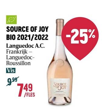 Delhaize Source of joy bio 2021/2022 aanbieding