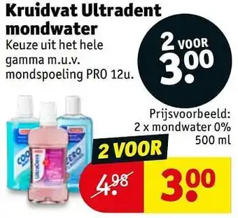Kruidvat Mondwater 0% 500ml aanbieding