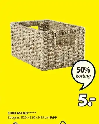 Jysk Eirik mand aanbieding