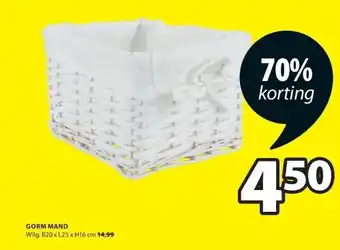 Jysk Gorm mand aanbieding