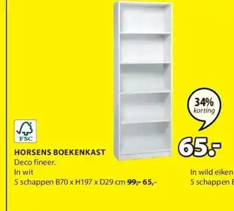 Jysk Horsens boekenkast aanbieding