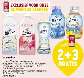 Delhaize Lenor Wasmiddel Vloeibare wasverzachter of geurbooster voor de was in parels aanbieding