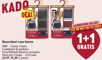 Delhaize DIM - Classic Colors Boxershort voor heren aanbieding