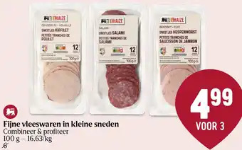 Fijne vleeswaren in kleine sneden 100g