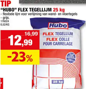 Hubo "HUBO" FLEX TEGELLIJM 25 kg aanbieding