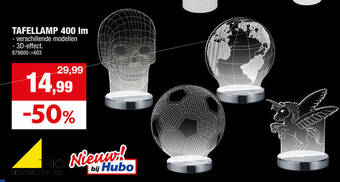 Hubo TAFELLAMP 400 Im aanbieding
