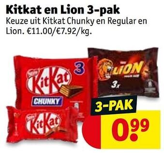 Kitkat en lion
