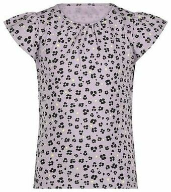 HEMA HEMA Kinder T-shirt Flower Lila (lila) aanbieding