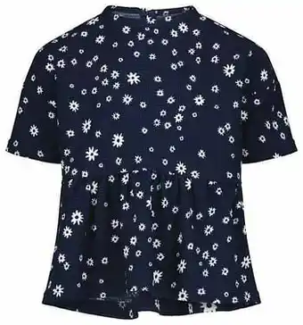 HEMA HEMA Kindertop Bloem Donkerblauw (donkerblauw) aanbieding