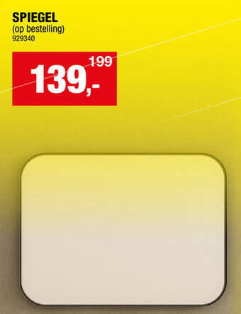 Hubo SPIEGEL aanbieding