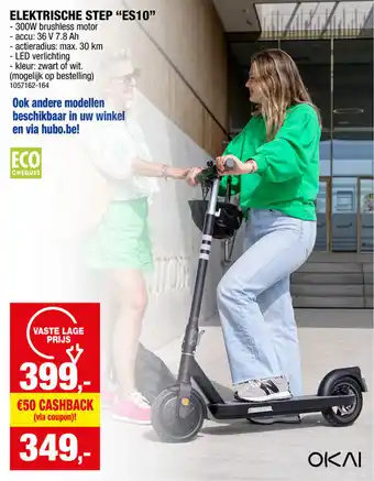 Hubo ELEKTRISCHE STEP "ES10" aanbieding