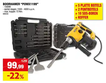 Hubo BOORHAMER "POWX1199" aanbieding