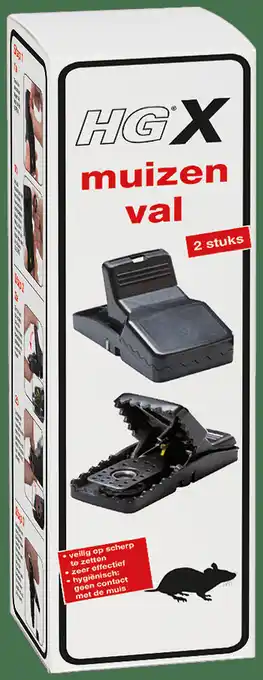Brico Hg x muizenvallen 2 stuks aanbieding