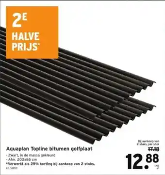 GAMMA Aquaplan Topline bitumen golfplaat aanbieding