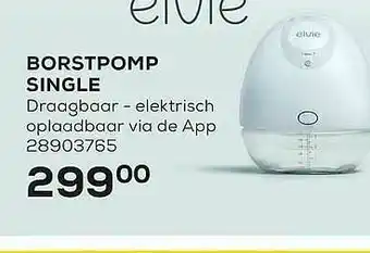 Borstpomp Single Draagbaar-elektrisch Oplaadbaar Via De App