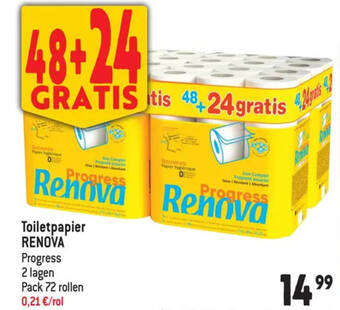 Smatch Toiletpapier RENOVA aanbieding