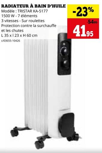 Dema RADIATEUR À BAIN D'HUILE aanbieding