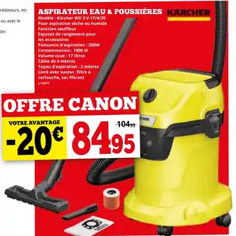 Dema ASPIRATEUR EAU & POUSSIÈRES aanbieding