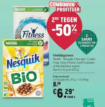 Delhaize Ontbijtgranen Nestlé - Nesquik, Chocapic, Cooke Crisp. aanbieding