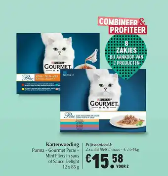 Kattenvoeding Purina-gourmet Perle- Mini Filets In Saus Of Sauce Delight