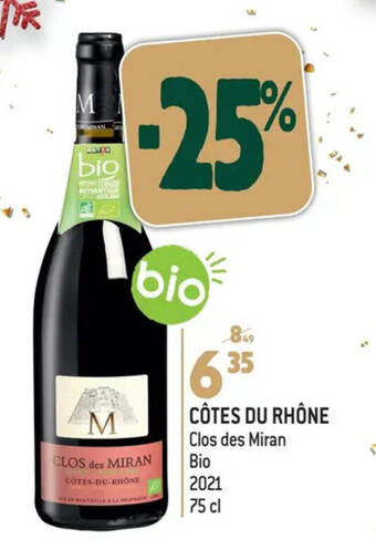 Match CÔTES DU RHÔNE aanbieding