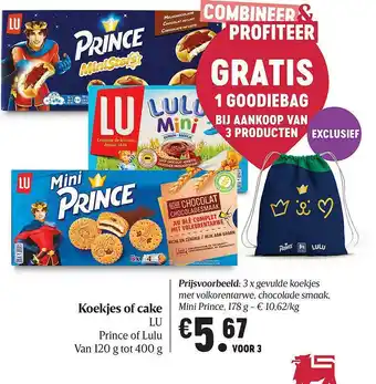 Delhaize Koekjes Of Cake Lu Prince Of Lulu aanbieding
