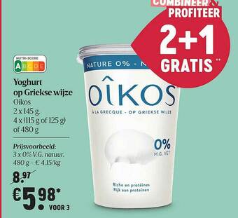 Yoghurt Op Griekse Wijze Oikos