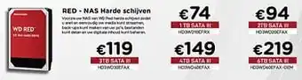 CompuDeals Red - nas harde schijven 3tb sata iii aanbieding