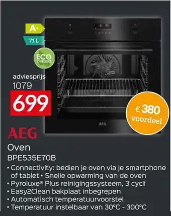 Selexion AEG Oven BPE535E70B aanbieding