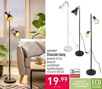 ALDI Staande lamp aanbieding