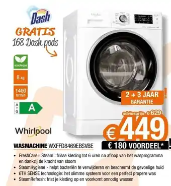 Expert Wasmachine wxffd8469ebsvbe aanbieding