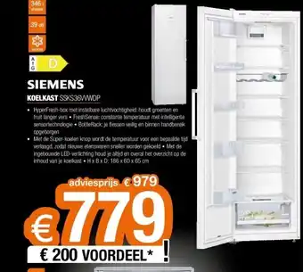 Expert Koelkast ssks36vvwdp aanbieding