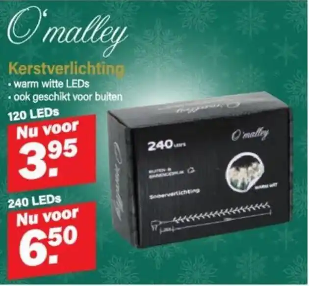 Kerstverlichting 120 LEDS promotie bij Van Cranenbroek