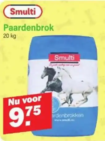 Van Cranenbroek Smulti Paardenbrok 20 kg aanbieding