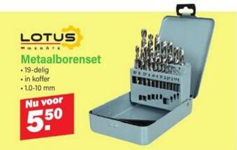 Van Cranenbroek LOTUS Metaalborenset aanbieding