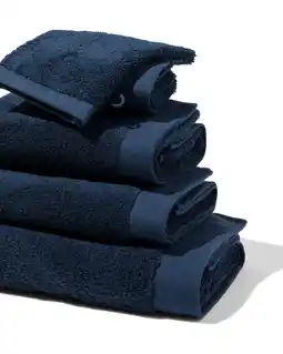 Hema handdoeken - hotel extra zacht donkerblauw (donkerblauw)