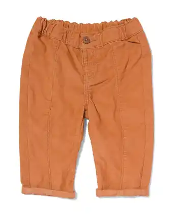 HEMA Hema baby broek rib bruin (bruin) aanbieding