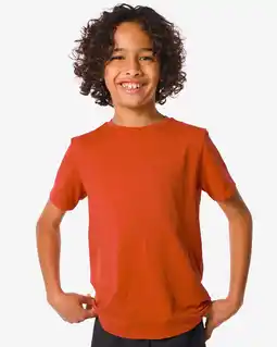 Hema naadloos kinder sportshirt oranje (oranje)