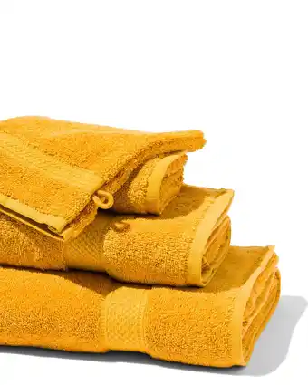 HEMA Hema handdoeken - zware kwaliteit okergeel (okergeel) aanbieding