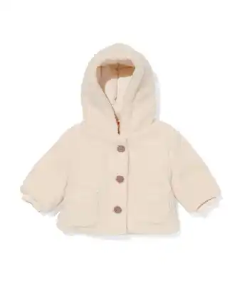 HEMA Hema newborn jas teddy ecru (ecru) aanbieding