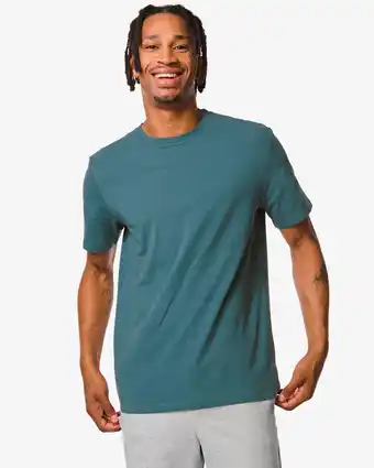 HEMA Hema heren t-shirt blauw (blauw) aanbieding
