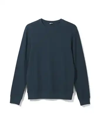 HEMA Hema heren sweater ottoman blauw (blauw) aanbieding