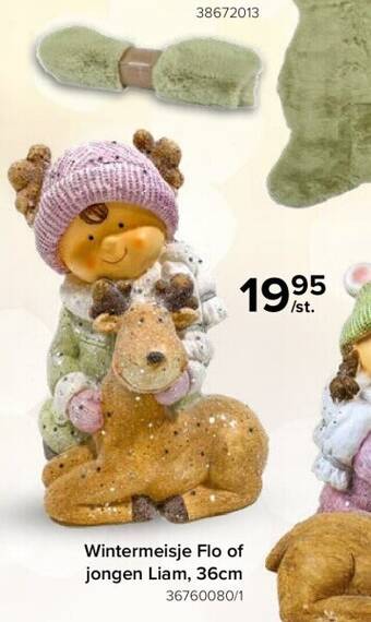 Euroshop Wintermeisje flo of jongen liam, 36cm aanbieding